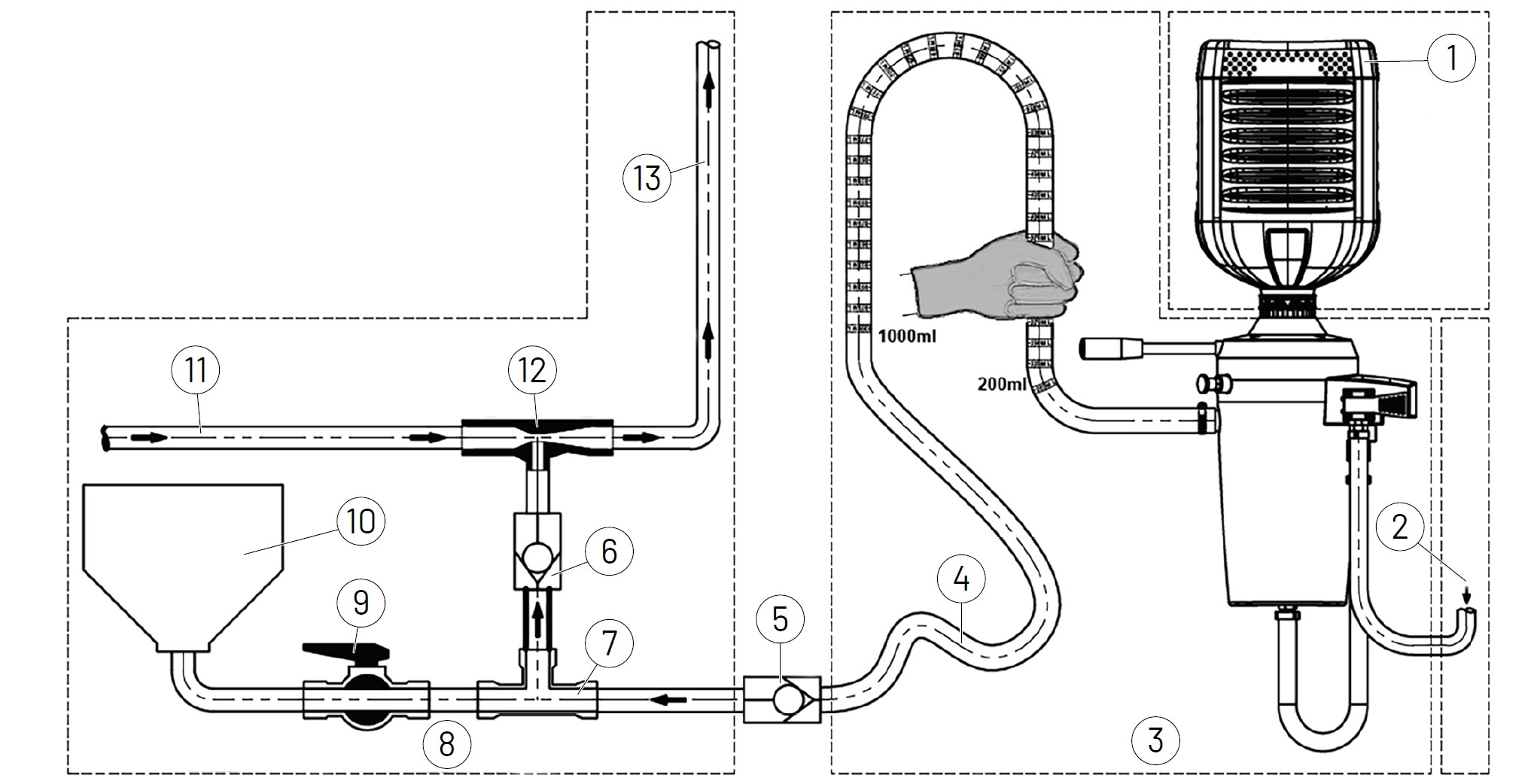 Layout idraulico di Cleanload Nexus