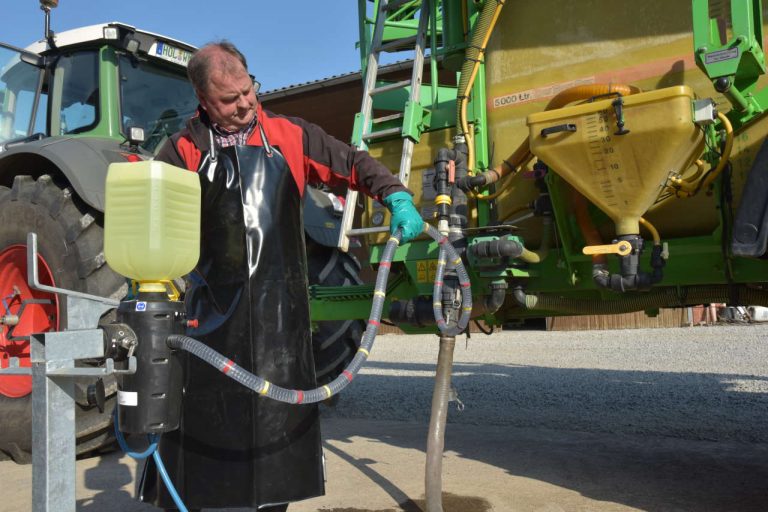 Einbau abseits des Sprühgeräts